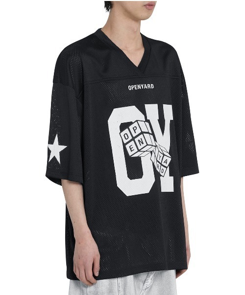 OVY オビー フットボールシャツ ブラック Lサイズ