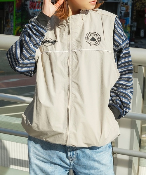 THRASHER（スラッシャー） ベスト ジレ NYLON VEST/スラッシャー