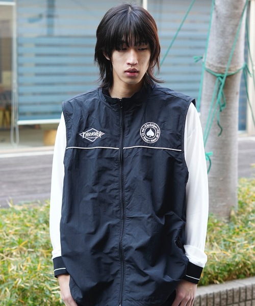 THRASHER（スラッシャー） ベスト ジレ NYLON VEST/スラッシャー