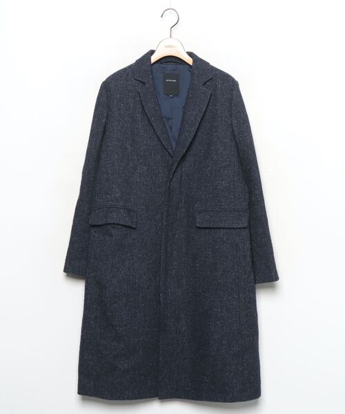 pas de calais（パドカレ） チェスターコート 36 ネイビー レディース