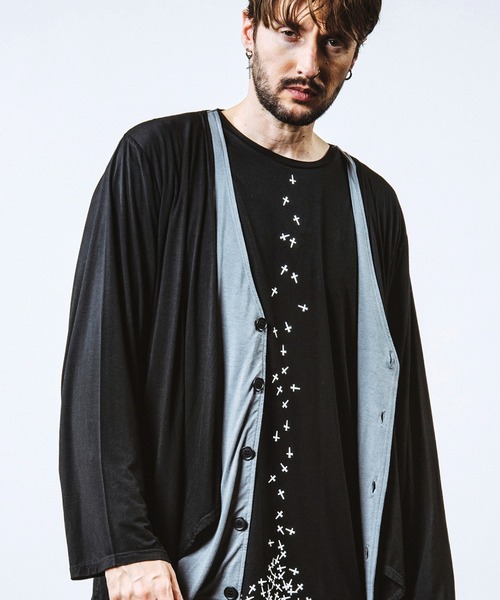 NO ID.（ノーアイディー） カーディガン 「NO ID.」Layered Drape 
