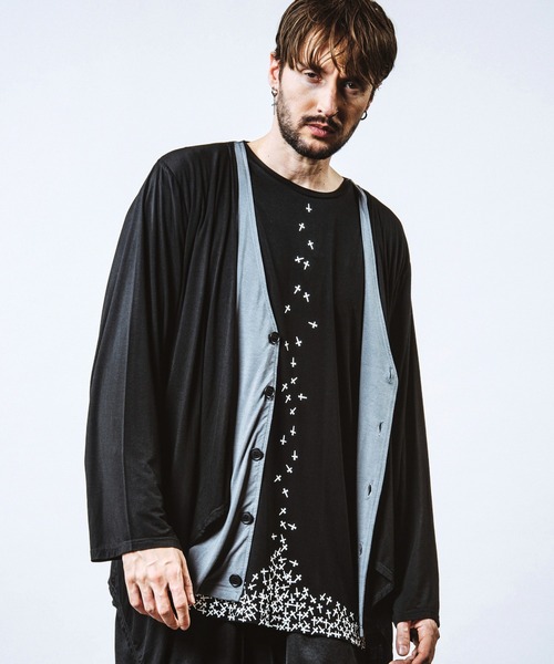 NO ID.（ノーアイディー） カーディガン 「NO ID.」Layered Drape