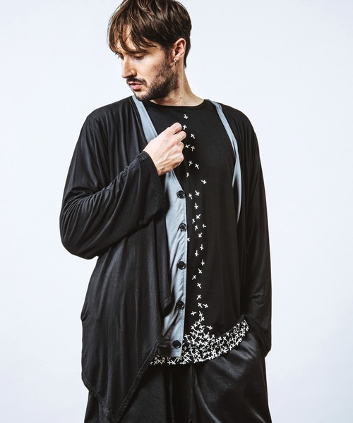 NO ID.（ノーアイディー） カーディガン 「NO ID.」Layered Drape