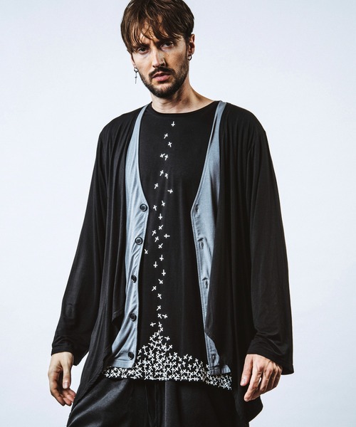 NO ID.（ノーアイディー） カーディガン 「NO ID.」Layered Drape