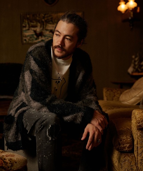 「RE: Number (N)ine」 カーディガン 4 ダークグレー メンズ_画像3