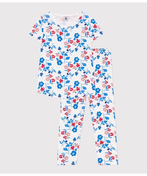 PETIT BATEAU（プチバトー） パジャマ 半袖長ズボンパジャマ キッズ