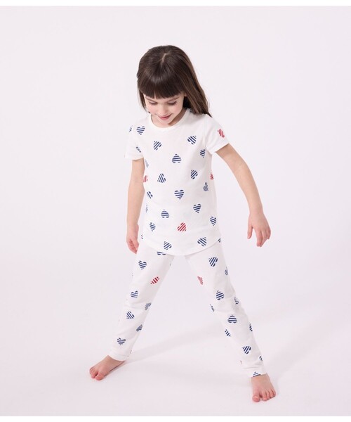PETIT BATEAU（プチバトー） パジャマ 半袖長ズボンパジャマ キッズ
