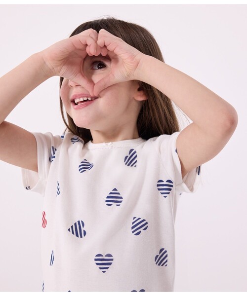PETIT BATEAU（プチバトー） パジャマ 半袖長ズボンパジャマ キッズ