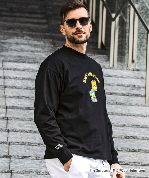 【1PIU1UGUALE3 RELAX】 The Simpsons シンプソン 半袖Tシャツ 1PIU1UGUALE3 RELAX The Simpsons Tシャツ メンズ 半袖