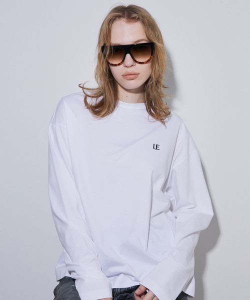 LE CIEL BLEU（ルシェルブルー） tシャツ LEエンブロイダリーロングT