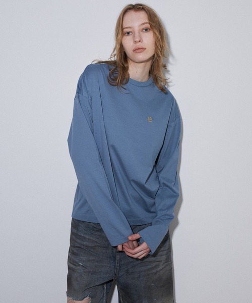 LE CIEL BLEU（ルシェルブルー） tシャツ LEエンブロイダリーロングT