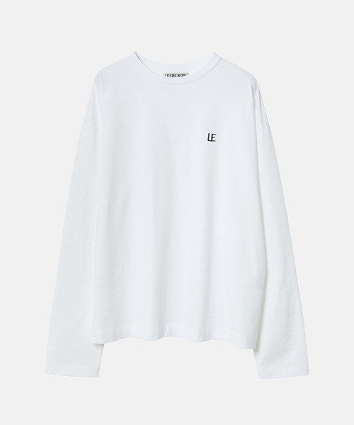 ルシェルブルー　ホワイト　白　長袖　シャツ　カットソー　40 LE CIEL BLEU（ルシェルブルー）の「LCBロゴロングT / LCB Logo Long