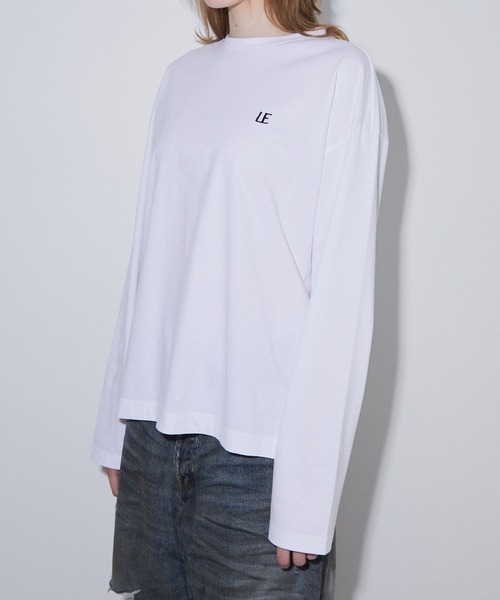 LE CIEL BLEU（ルシェルブルー） tシャツ LEエンブロイダリーロングT