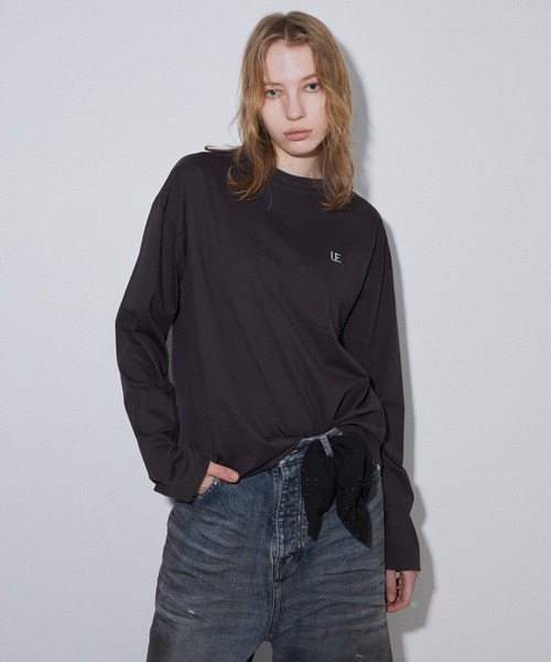 LE CIEL BLEU（ルシェルブルー） tシャツ LEエンブロイダリーロングT