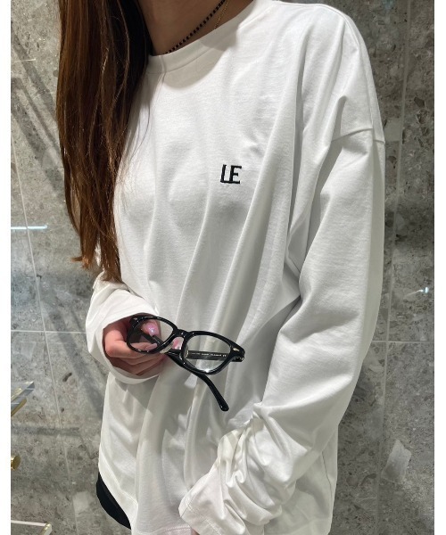 LE CIEL BLEU（ルシェルブルー） tシャツ LEエンブロイダリーロングT