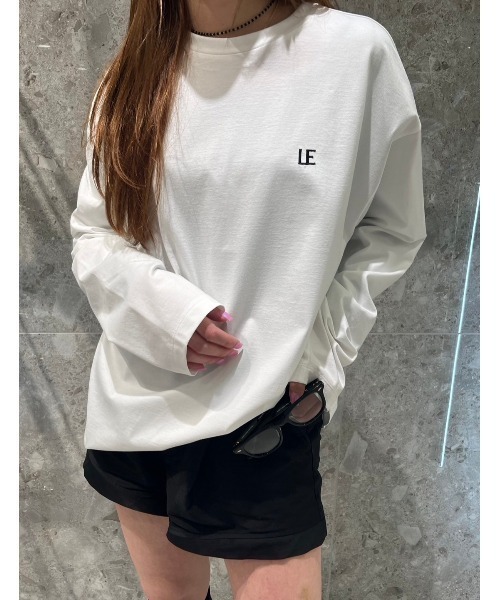LE CIEL BLEU（ルシェルブルー） tシャツ LEエンブロイダリーロングT