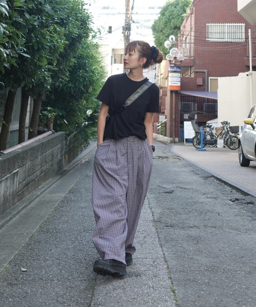 TEENBOOPチェックルーズラフパンツ チェックボリュームラフパンツ（その他パンツ）｜TEEN BOOP