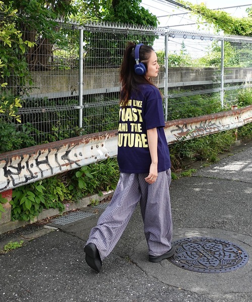 TEEN BOOP パンツ チェックボリュームラフパンツ レディース