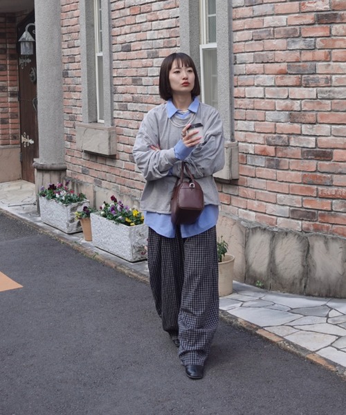 TEEN BOOP パンツ チェックボリュームラフパンツ レディース