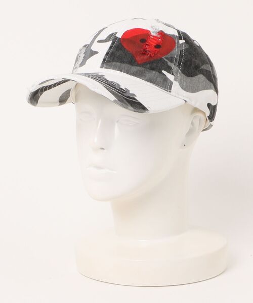 帽子 S cap half heart THEREDTHREAD theredthread s cap half heart