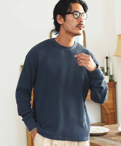 JIGGYS SHOP（ジギーズショップ） tシャツ クルーネック ワッフル
