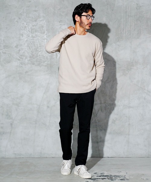 JIGGYS SHOP（ジギーズショップ） tシャツ ワッフル編み サーマル