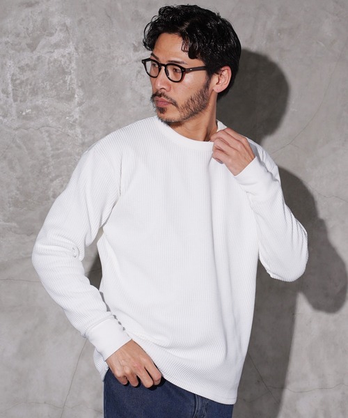 JIGGYS SHOP（ジギーズショップ） tシャツ ワッフル編み サーマル