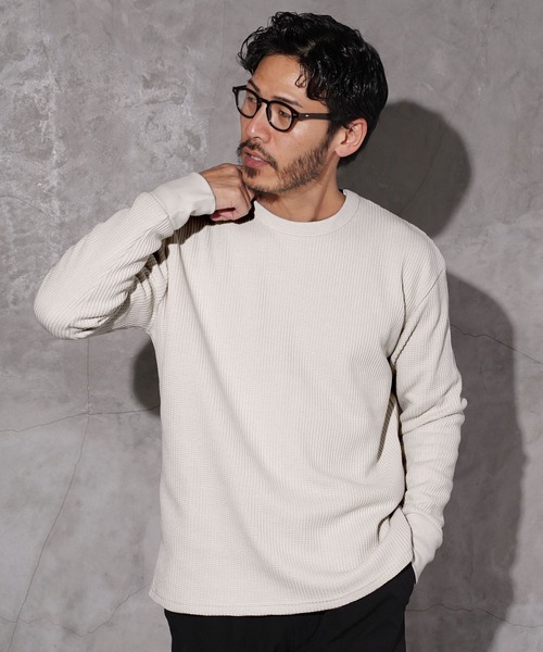 JIGGYS SHOP（ジギーズショップ） tシャツ ワッフル編み サーマル