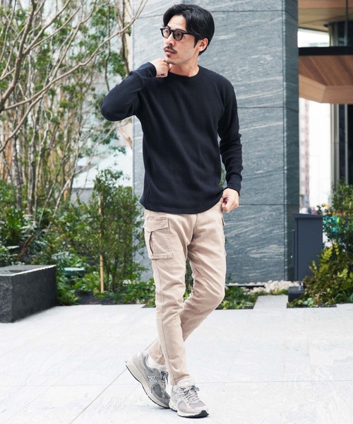 JIGGYS SHOP（ジギーズショップ） tシャツ ワッフル編み サーマル