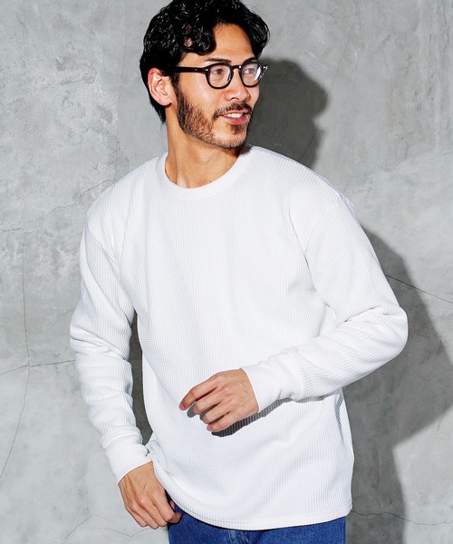 JIGGYS SHOP（ジギーズショップ） tシャツ ワッフル編み サーマル