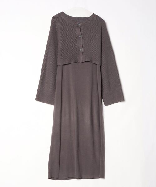 LEPSIM（レプシィム） コンビワンピース FREE グレー レディース