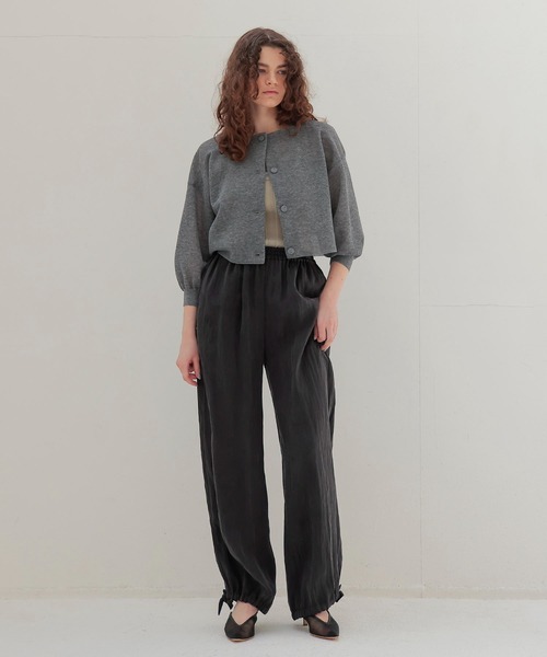 DRESSLAVE allonge カーディガン　ノースリーブ　ニット　シアー DRESSLAVE カーディガン ALLONGE sheer cardigan(シアー