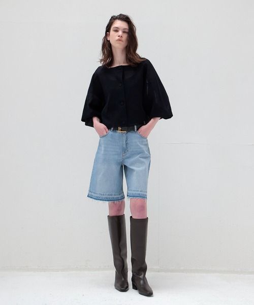 DRESSLAVE allonge カーディガン ノースリーブ ニット シアー DRESSLAVE カーディガン ALLONGE sheer cardigan(シアー