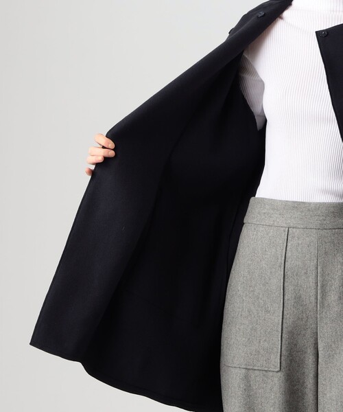 「BALLSEY」 ノーカラーコート 34 ベージュ レディース_画像6