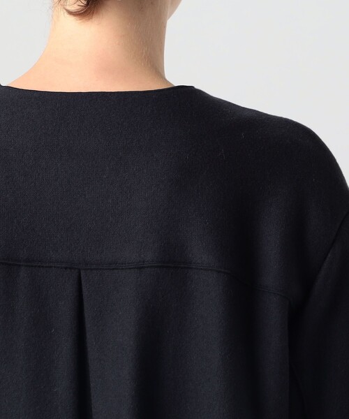 「BALLSEY」 ノーカラーコート 34 ベージュ レディース_画像9