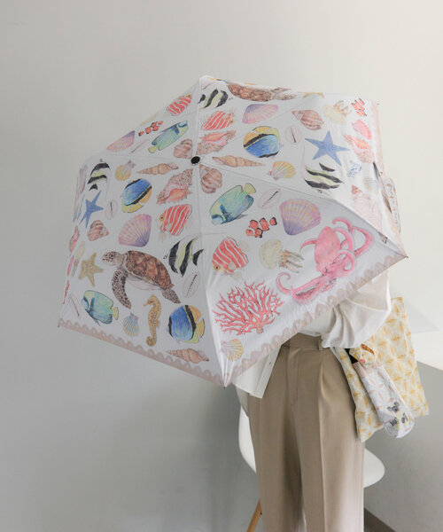 さえら ヒスクローネ 折り畳み日傘 レース＆モチーフ＆ビ