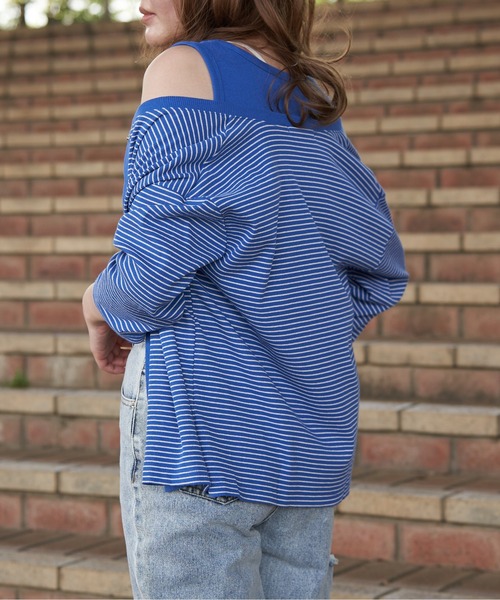 VENCE EXCHANGE tシャツ カーディガンxタンクトップセット