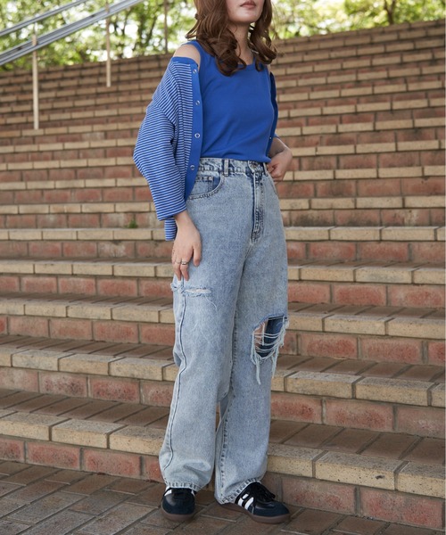 VENCE EXCHANGE tシャツ カーディガンxタンクトップセット