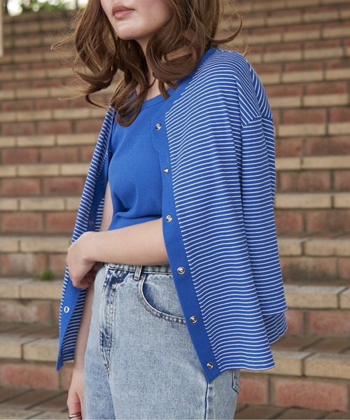 VENCE EXCHANGE tシャツ カーディガンxタンクトップセット