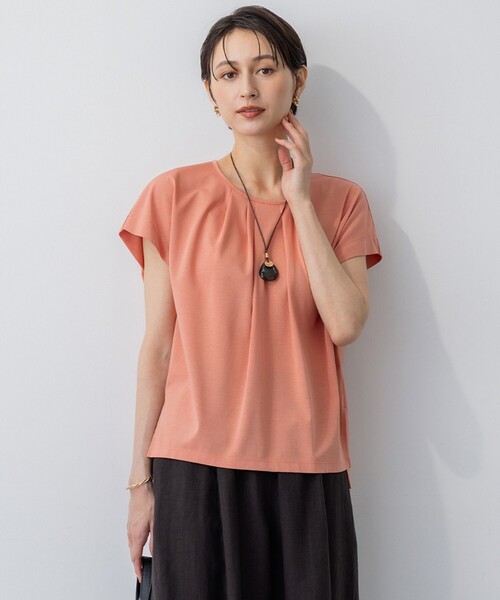23区 tシャツ 「接触冷感/洗える」ツイストコットンプレー