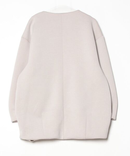 「coca(coca)」 ノーカラーコート M グレイッシュベージュ レディース_画像2