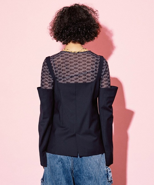 MAISON SPECIAL（メゾンスペシャル） 長袖ブラウス FREE ブラック