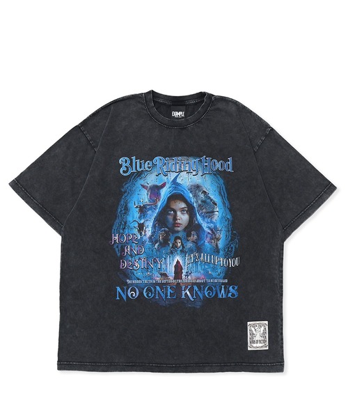 EXAMPLE tシャツ ”WORK OF FICTION” BLUE RIDING HOOD S/S TEE