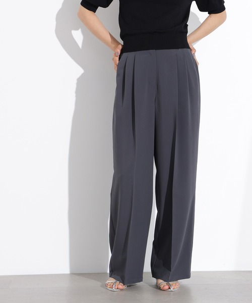 エヌ ナチュラルビューティーベーシック（N．Natural Beauty Basic*）/ドライタッチツータックワイドパンツ N.Natural Beauty Basic（エヌ ナチュラルビューティーベーシック