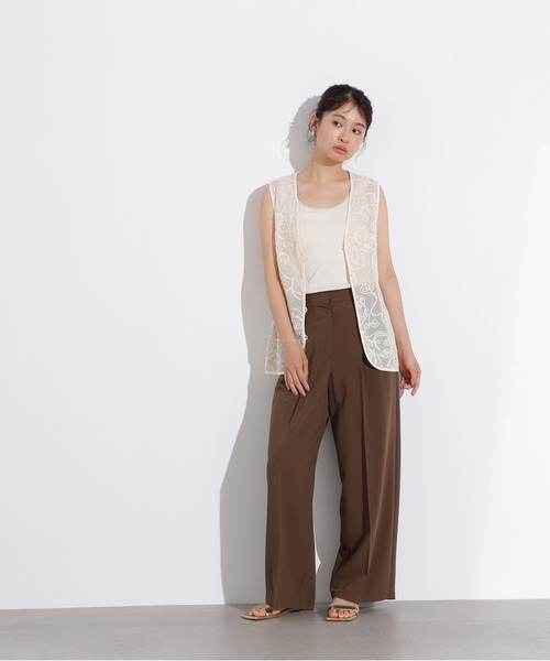 エヌ ナチュラルビューティーベーシック（N．Natural Beauty Basic*）/ドライタッチツータックワイドパンツ N.Natural Beauty Basic（エヌ ナチュラルビューティーベーシック