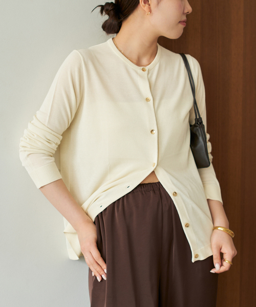 plage カーディガン vis/silk mix レディース : ZOZOTOWN Yahoo