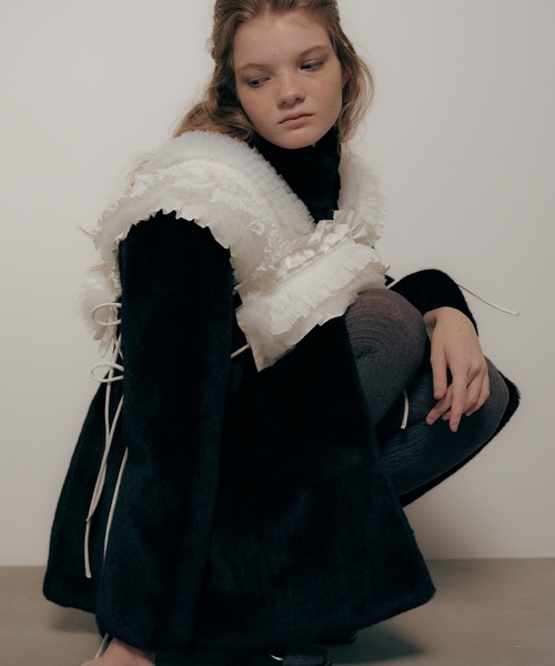 Carmelo ベスト ジレ Ange frill vest レディース メンズ : ZOZOTOWN