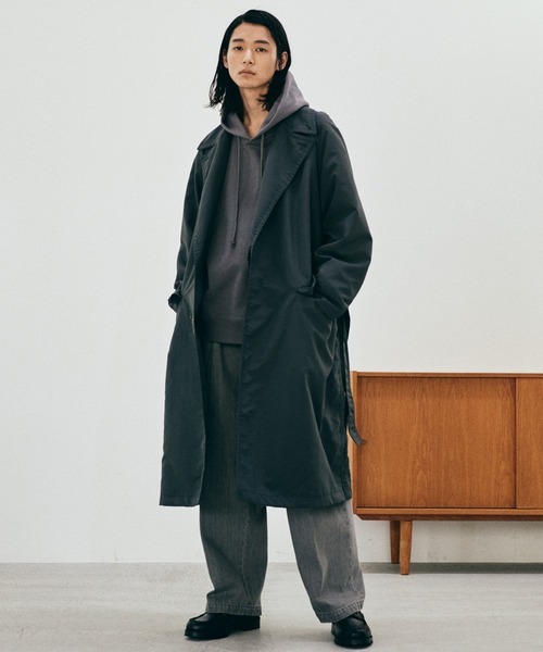 WYM LIDNM 「WYM LIDNM」 チェスターコート L チャコール メンズ