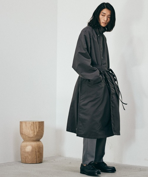 WYM LIDNM 「WYM LIDNM」 チェスターコート L チャコール メンズ