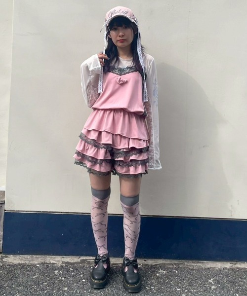 CandyStripper トップス3点セット Candy Stripper tシャツ TATTOO LACE SHEER トップス レディース
